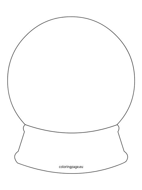 Printable Cut Out Snow Globe Template
